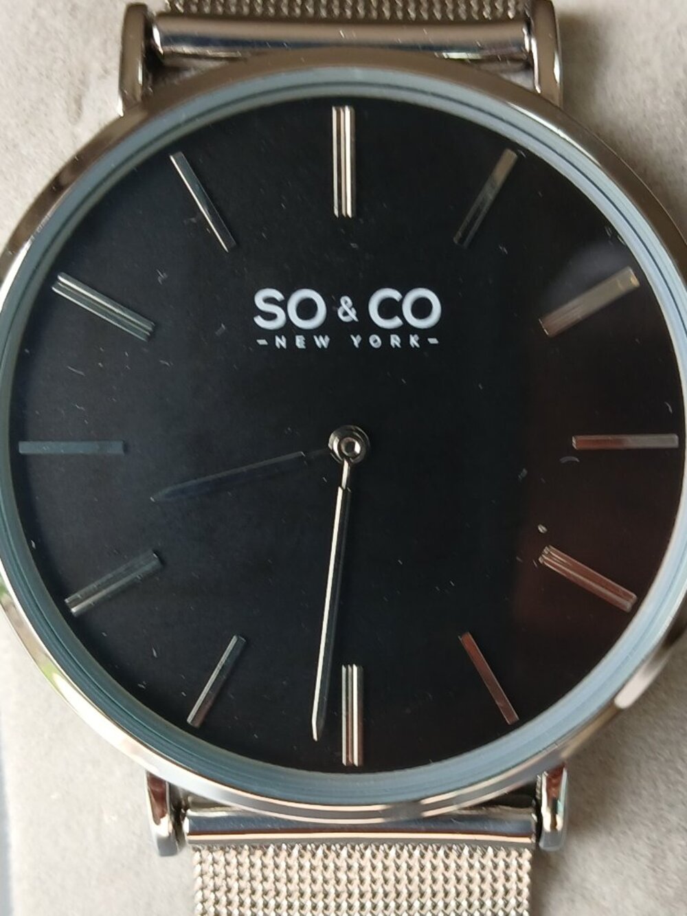 So & Co Watch slim profile and skinny